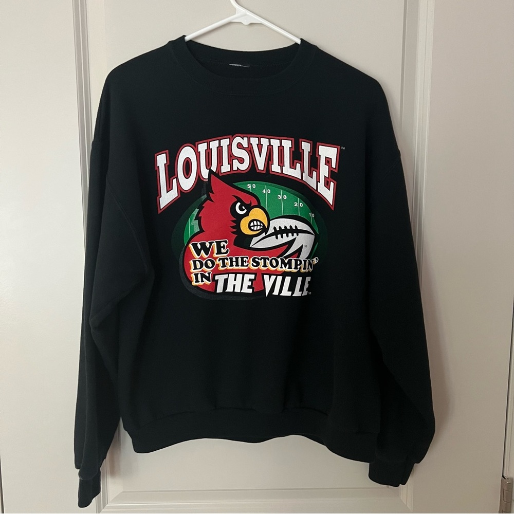 University of Louisville long sleeve Crewneck pullover sweatshirt | size Small